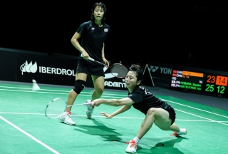 Girls' Doubles winners - Nami Matsuyama & Sayaka Hobara (JPN)