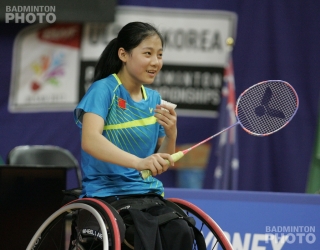 WH2 Women's Singles gold medallist Liu Yutong (CHN)