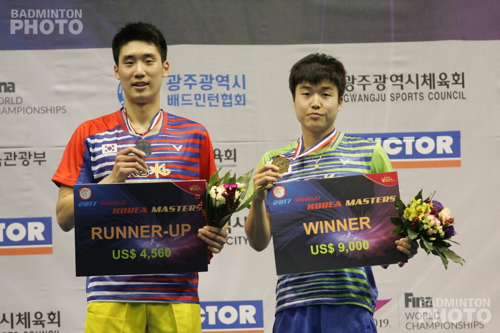 Kim Min Ki (left, runner-up), Jeon Hyeok Jin (winner)