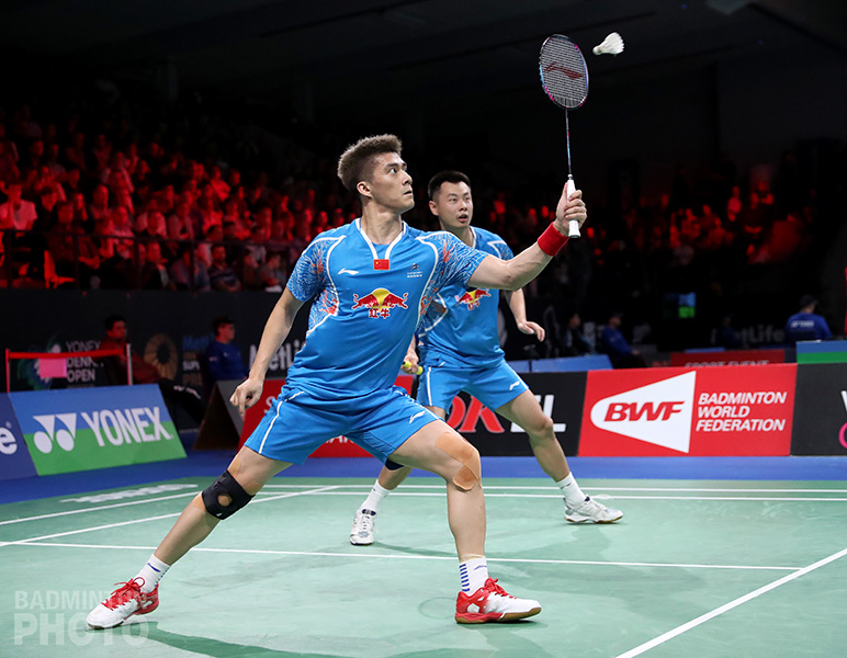 Fu Haifeng and Xu Chen at the 2016 Denmark Open