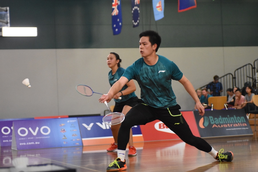 Setyana Mapasa / Matthew Chau (AUS) at the 2019 Oceania Mixed Team Badminton Championships