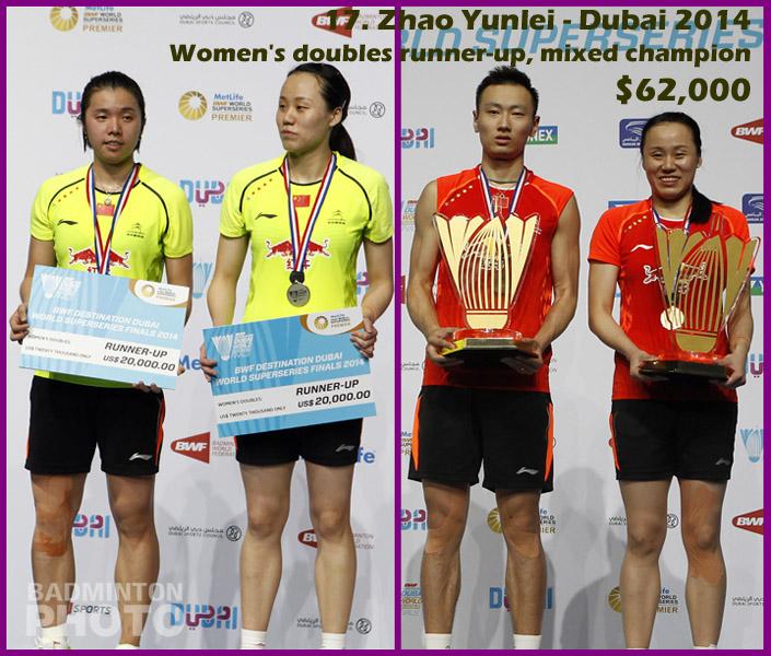 17. Zhao Yunlei - 2014 Superseries Finals, $62,000