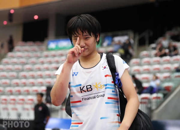 An Se Young (KOR) en route to winning the 2019 Canada Open