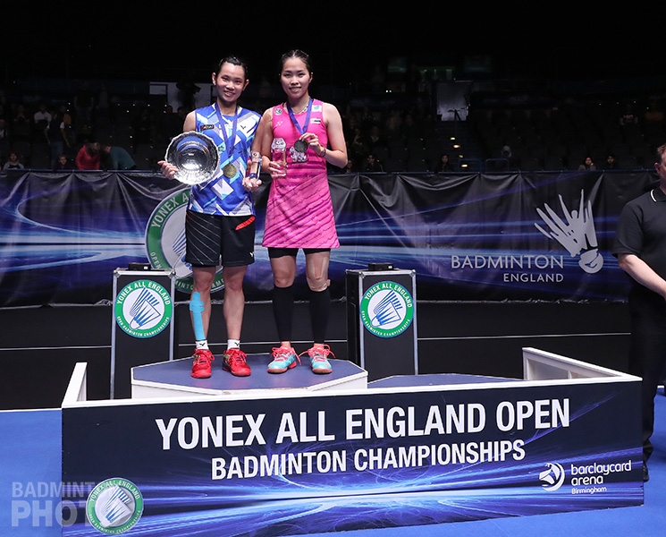 2017 All England winner Tai Tzu Ying and runner-up Ratchanok Intanon