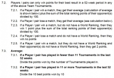 BWF Regulation 7.2 - Team event ranking points