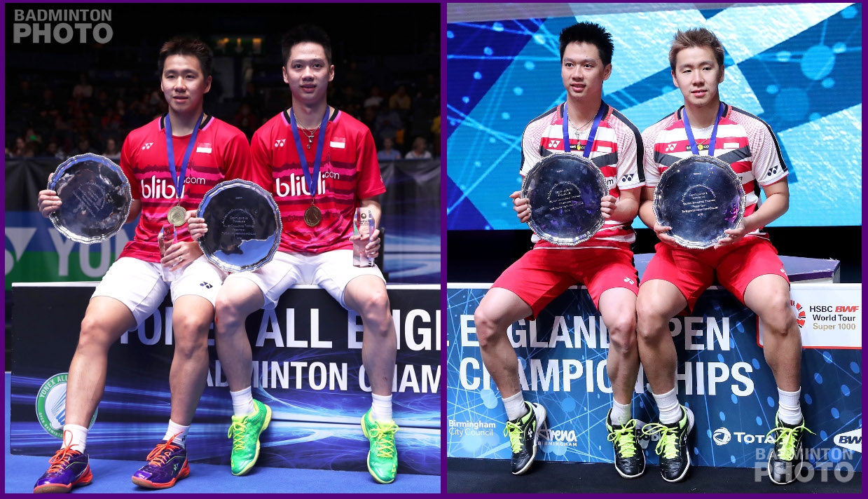 Kevin and Marcus All England 2017 and 2018