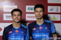 Teo Ee Yi (left) and Ong Yew Sin at the 2019 Thailand Open