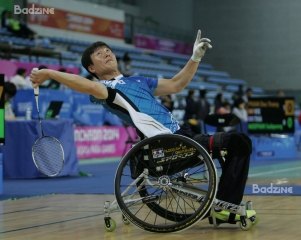 Lee Sam Seop at the 2014 Incheon Asian Para Games