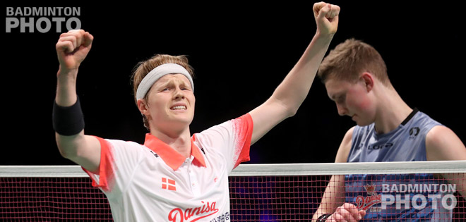 Anders Antonsen stunned defending champion Viktor Axelsen, while Rajiv Ouseph saved two match points to set up an unexpected men’s singles final at the 2017 European Badminton Championships. By Don […]