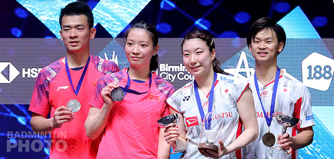 Japan and Denmark both re-wrote history today as Yuta Watanabe and Arisa Higashino became the first Japanese to win the All England mixed doubles title while Denmark grabbed their first  women's doubles title since 1967 thanks to Kamilla Rytter Juhl and Christinna Pedersen.