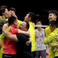 Li Junhui and Liu Yuchen held on to win a thrilling second doubles to secure China its first Thomas Cup in 6 years. By Don Hearn.  Photos: Badmintonphoto (live from […]