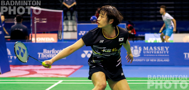 Korean teenager An Se Young booked a spot in the first major final of her career with a hard-fought win over Japan’s Aya Ohori, then her compatriots Kim/Kong beat the […]