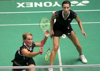 Sandra Marinello and Birgit Overzier (pictured) walked off court 1 today grinning like Cheshire cats as they pulled off a decisive 2-game win over Denmark’s Mie Schjoett Kristiansen and Line […]