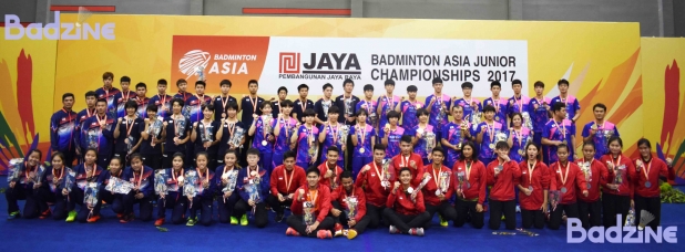 2017 Badminton Asia Junior Mixed Team Championship podium
