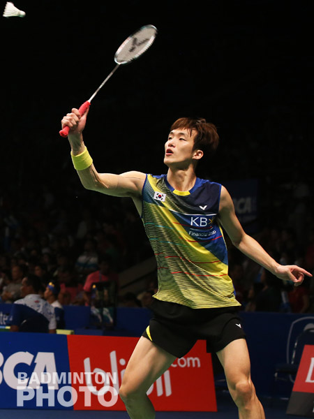 Shin Baek Cheol at the Indonesia Open