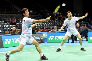 Lee Yong Dae and Yoo Yeon Seong at the 2019 Australian Open