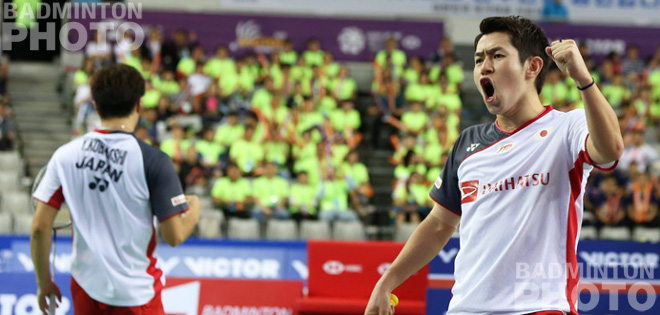 Semi-finals day at the Korea Open began with both Hoki/Kobayashi and He/Du booking finals berths at Super 500 level for the first time in their career. By Don Hearn, Badzine […]